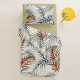 Підліткова постільна білизна з простирадлом на резинці BEIGE FOLIAGE CS2