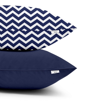 Набір наволочок на подушку 50х70 DARK BLUE ZIGZAG
