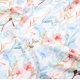 Двоспальна постільна білизна з простирадлом на резинці AQUARELLE FLOWERS CS8