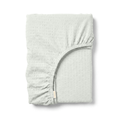 Простирадло на резинці з текстурованої бавовни 140х200 SNOW