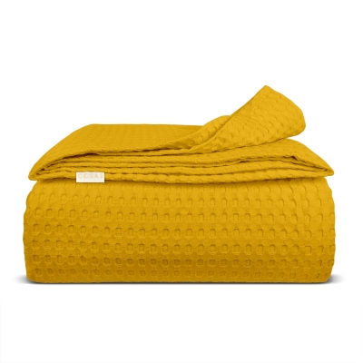 Плед покривало 230х240 Curcuma Waffle Weave