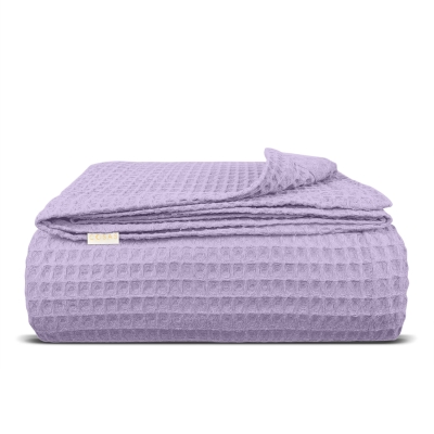 Плед покривало вафельне 200х220 Lavander Greek Waffle
