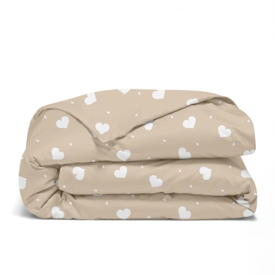 Підковдра полуторна 160х220 CREAM HEARTS