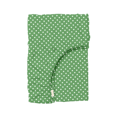 Простирадло на резинці для коляски та люльки 40x80 GREEN DOTS CS1