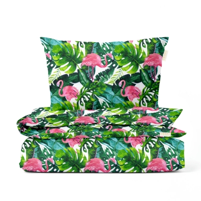 Підліткова постіль без простирадла TROPICAL FLAMINGO