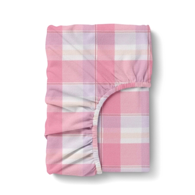 Простирадло на резинці фланель 160х200 AMETHYST TARTAN