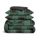 Сімейний комплект фланель з простирадлом на резинці FOREST TARTAN CS2
