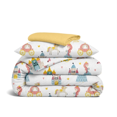 Дитяча постільна білизна фланель в ліжечко PRINCESS
