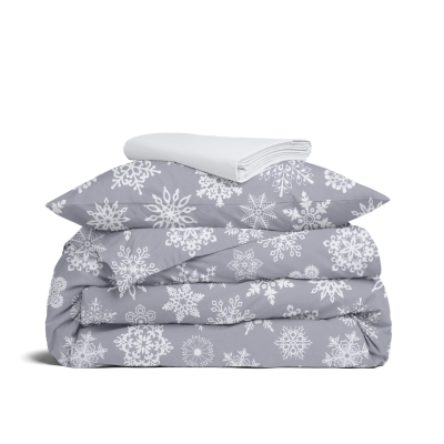 Дитяча постільна білизна фланель в ліжечко SNOWFLAKES CS8