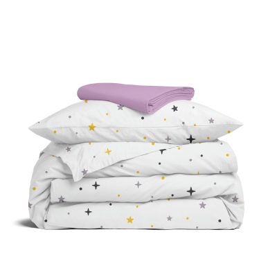 Підліткова постільна білизна з простирадлом на резинці MIDNIGHT STARS