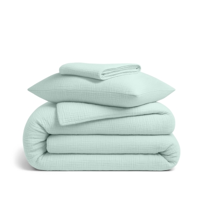 Дитяча постільна білизна муслін в ліжечко PISTACHIO
