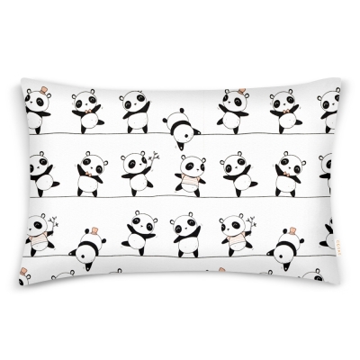 Наволочка на подушку 40х60 FUNNY PANDAS