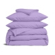 Сімейна постільна білизна з простирадлом на резинці AMETHYST CS1