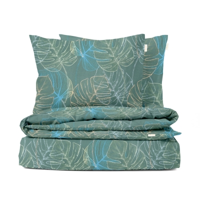 Двоспальний комплект сатин без простирадла TROPICAL CALM