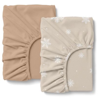 Набір простирадло на резинці 120х200х20 BEIGE SNOW