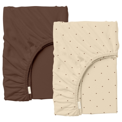 Набір простирадло на резинці 160х200 COCOA BEIGE