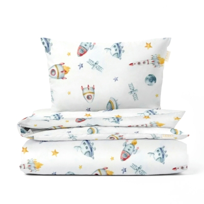 Дитяча постіль без простирадла SPACE ROCKET