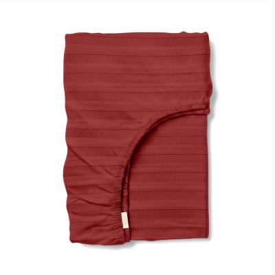 Простирадло сатин на резинці для коляски та люльки 40x80 BURGUNDY