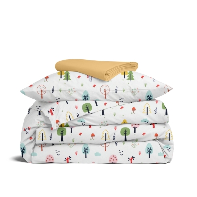 Дитяча постільна білизна в ліжечко COLORFUL FOREST CS2