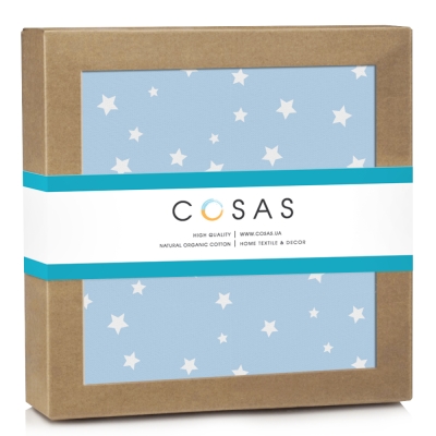 Дитячий непромокаючий наматрацник 70х140 STARFALL AZURE