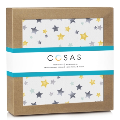 Дитячий непромокаючий наматрацник 60х120 YELLOW STARFALL