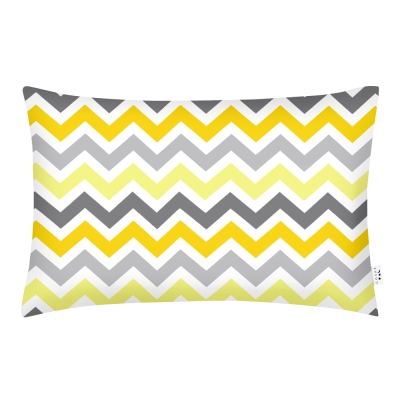 Наволочка на подушку 50х70 ZIGZAG YELLOW GREY