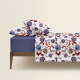 Сімейна постільна білизна з простирадлом на резинці ETHNIC FLOWER CS1