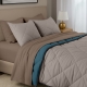 Покривало стьобане двостороннє на ліжко та диван 160x220 TAUPE STONE CS10
