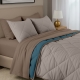 Покривало стьобане двостороннє на ліжко та диван 160x220 TAUPE STONE