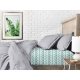 Сімейний комплект постільної білизни RANFORS GREY ZIG MINT GREY