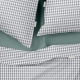 Полуторна постільна білизна з простирадлом на резинці HOUNDSTOOTH CS1