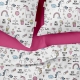 Полуторна постільна білизна з простирадлом на резинці UNICORN & SWEETS CS3