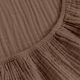 Простирадло на резинці муслін 200x220 CARAMEL