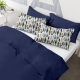 Набір наволочок на подушку 50х70 та 40х60 BLUE / BLUE FEATHER