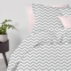 Підодіяльник полуторний 160х220 GREY ZIGZAG