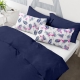 Набір наволочок на подушку 50х70 BLUE / FLAMINGO PALM