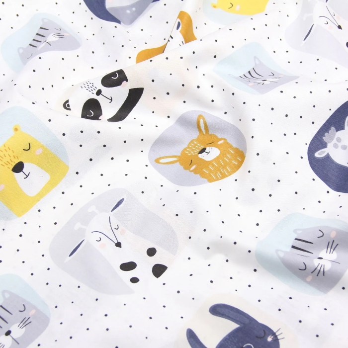 Дитяча постільна білизна в ліжечко COLOR ANIMALS