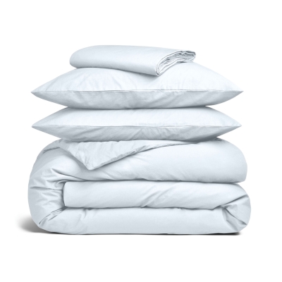 Двоспальна постіль з вареної бавовни SNOW CS1