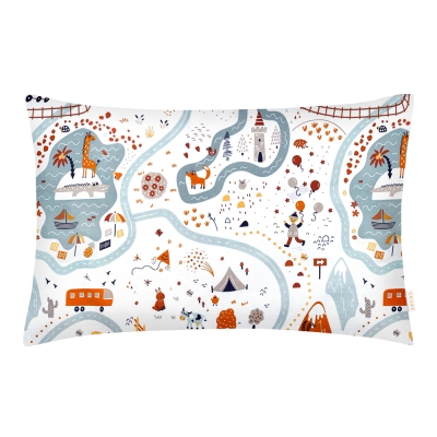 Наволочка на подушку 80х80 TRAVELING ANIMALS