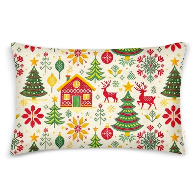 Наволочка на подушку 70х70 CHRISTMAS