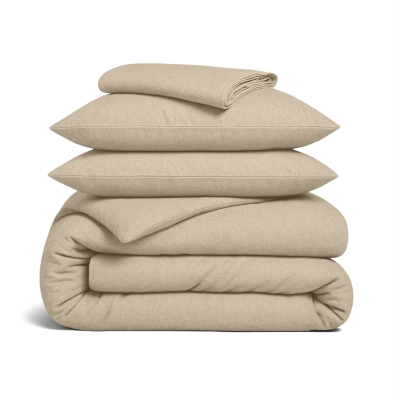 Євро постільна білизна фланель з простирадлом на резинці SAVANA CS1