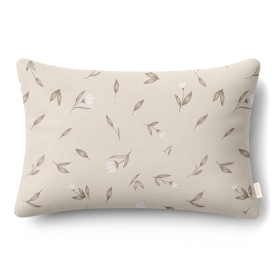 Наволочка фланель 70х70 BEIGE FLORAL