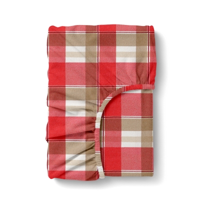 Простирадло на резинці фланель 160х200 BERRY TARTAN
