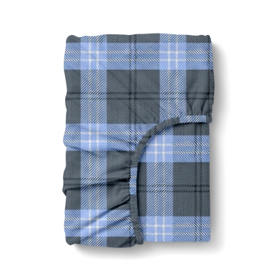 Простирадло на резинці фланель 100х200 NORDIC CHECK