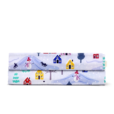 Дитяче простирадло фланель 110х160 SNOWMAN