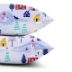 Набір наволочок фланель на подушку 40х60 SNOWMAN