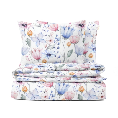 Двоспальний комплект сатин без простирадла FLORAL DREAM