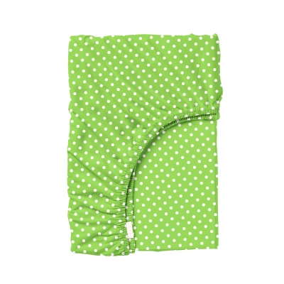 Простирадло на резинці для коляски та люльки 40x80 GREEN DOTS