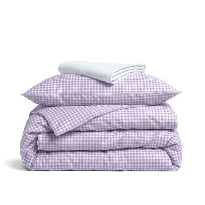 Дитяча постільна білизна в ліжечко LAVENDER MINI CHECK CS1