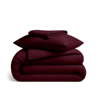 Підліткова постільна білизна муслін з простирадлом на резинці RUBY CS1